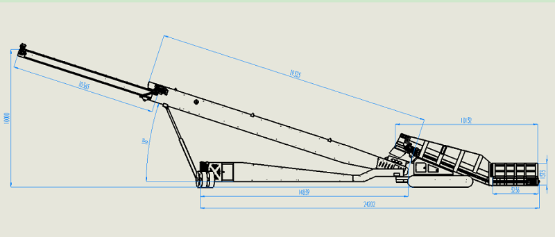  JXLD-1000 Crawler mobil stabler 